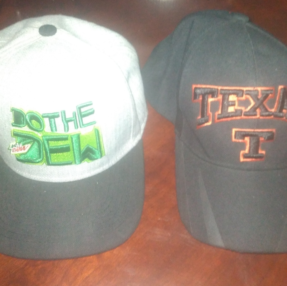 Mountain dew anf texas hat
